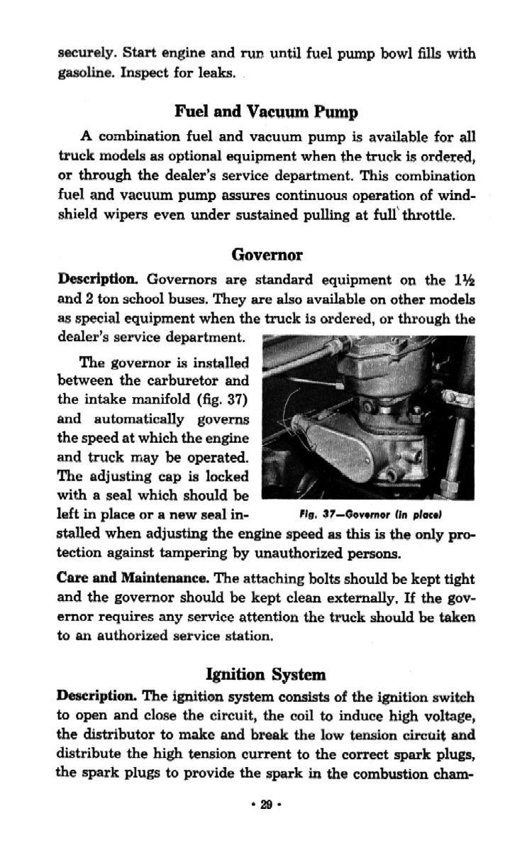 1954 Chevrolet Trucks Operators Manual Page 18